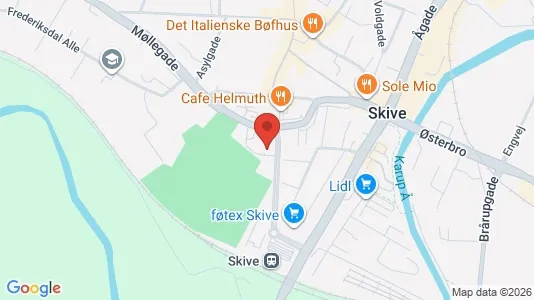 Apartments for rent i Skive - kort over placeringen