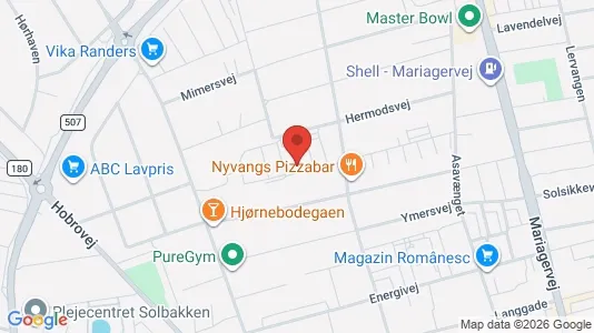 Apartments for rent i Randers NV - kort over placeringen
