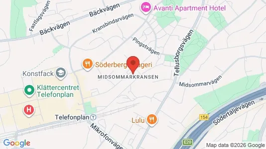 Rooms for rent i Stockholm South - kort over placeringen