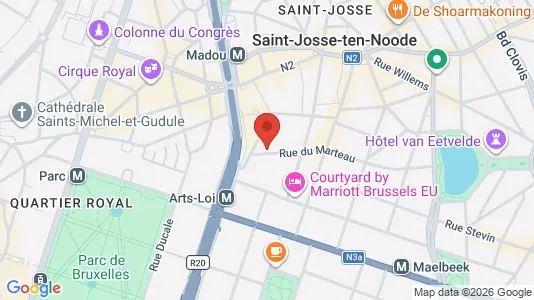 Apartments for rent i Brussels Sint-Joost-ten-Node - kort over placeringen