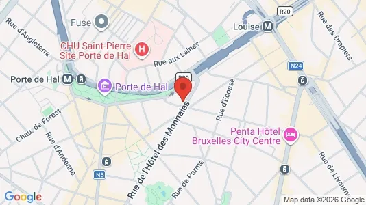 Apartments for rent i Brussels Sint-Gillis - kort over placeringen