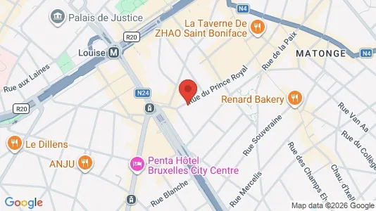 Apartments for rent i Brussels Elsene - kort over placeringen