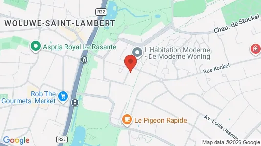 Apartments for rent i Brussels Sint-Lambrechts-Woluwe - kort over placeringen