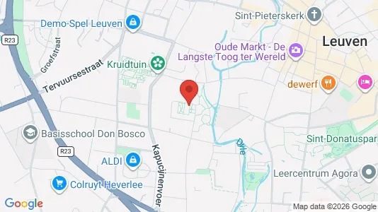 Apartments for rent i Leuven - kort over placeringen
