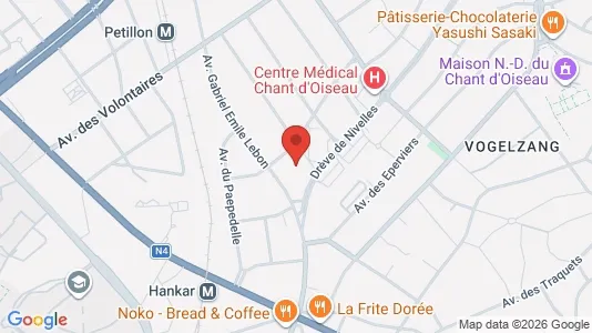 Apartments for rent i Brussels Oudergem - kort over placeringen