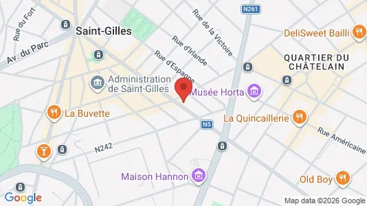 Apartments for rent i Brussels Sint-Gillis - kort over placeringen