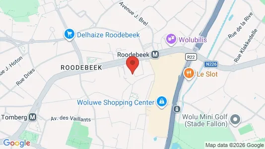 Apartments for rent i Brussels Sint-Lambrechts-Woluwe - kort over placeringen