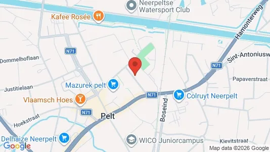 Apartments for rent i Pelt - kort over placeringen