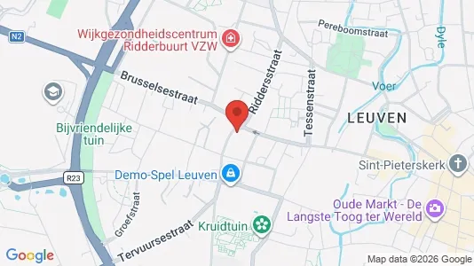 Apartments for rent i Leuven - kort over placeringen