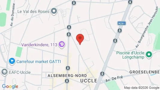 Apartments for rent i Brussels Ukkel - kort over placeringen