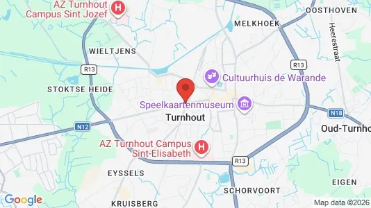 Houses for rent i Turnhout - kort over placeringen
