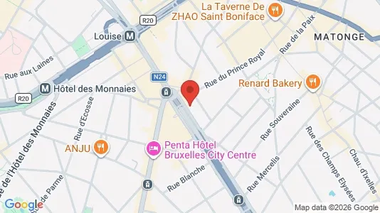 Apartments for rent i Brussels Elsene - kort over placeringen