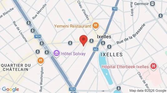 Apartments for rent i Brussels Elsene - kort over placeringen