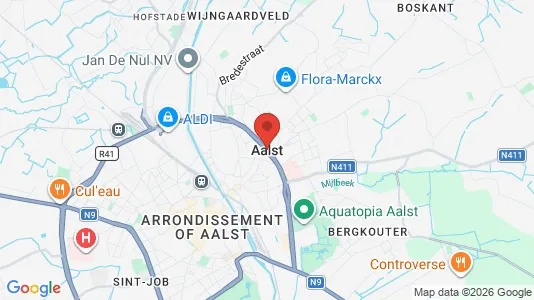 Houses for rent i Aalst - kort over placeringen