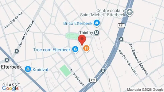 Apartments for rent i Brussels Etterbeek - kort over placeringen