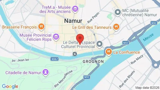 Apartments for rent i Namen - kort over placeringen