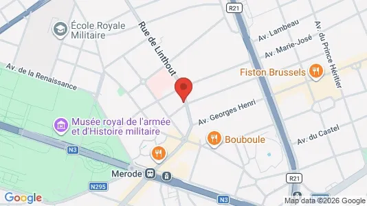 Apartments for rent i Brussels Etterbeek - kort over placeringen