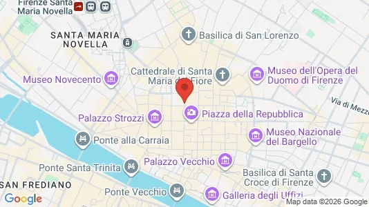 Apartments for rent i Florence - kort over placeringen
