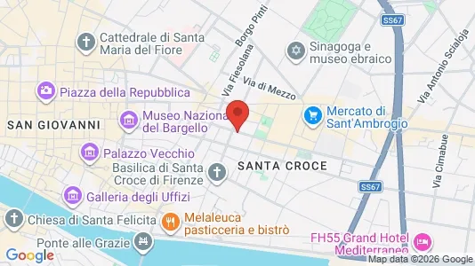 Apartments for rent i Florence - kort over placeringen