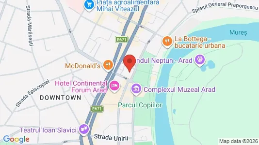 Apartments for rent i Arad - kort over placeringen