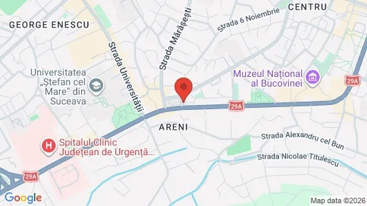 Apartments for rent i Suceava - kort over placeringen