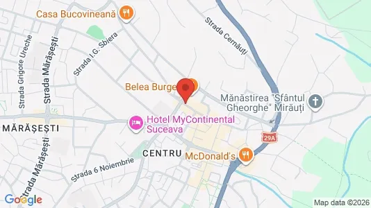 Apartments for rent i Suceava - kort over placeringen