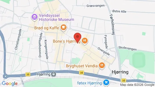 Apartments for rent i Hjørring - kort over placeringen