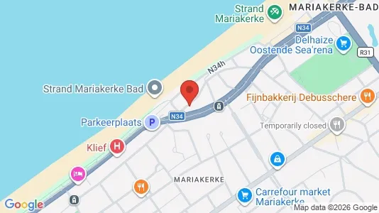 Apartments for rent i Oostende - kort over placeringen