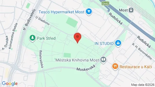 Apartments for rent i Most - kort over placeringen