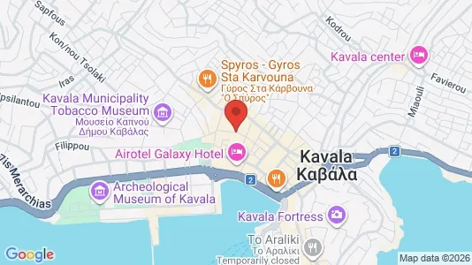 Apartments for rent i Kavala - kort over placeringen
