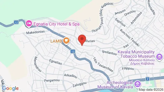 Apartments for rent i Kavala - kort over placeringen