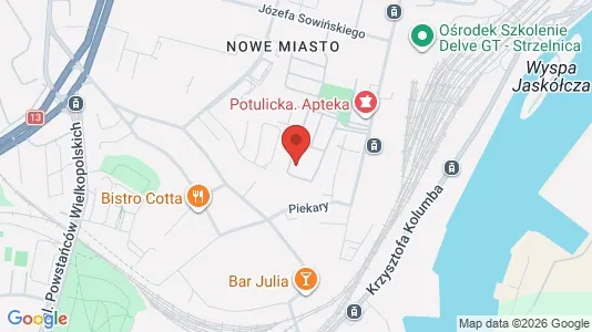 Apartments for rent i Szczecin - kort over placeringen