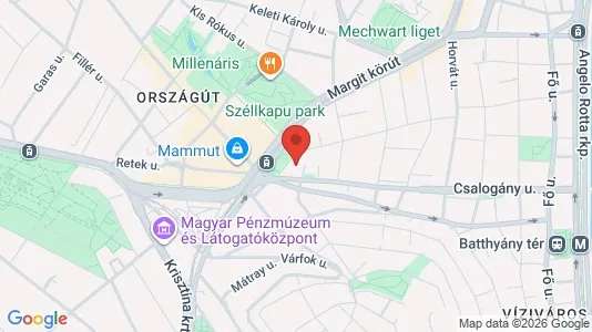 Apartments for rent i Budapest Rákosmente - kort over placeringen