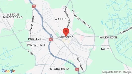 Houses for rent i Jaworzno - kort over placeringen