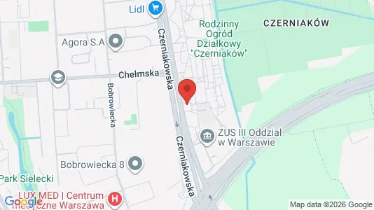 Rooms for rent i Warszawa Wawer - kort over placeringen