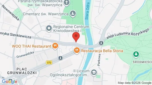 Apartments for rent i Wrocław - kort over placeringen