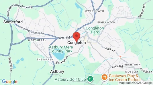 Houses for rent i Congleton - Cheshire - kort over placeringen