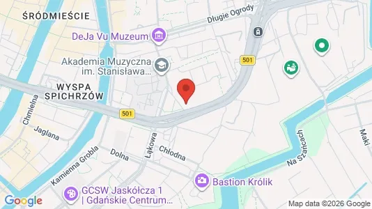 Apartments for rent i Gdańsk - kort over placeringen