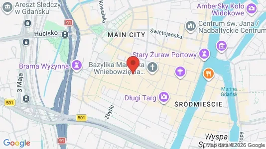 Apartments for rent i Gdańsk - kort over placeringen