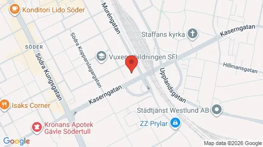 Apartments for rent i Gävle - kort over placeringen