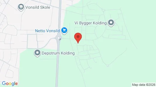 Apartments for rent i Kolding - kort over placeringen