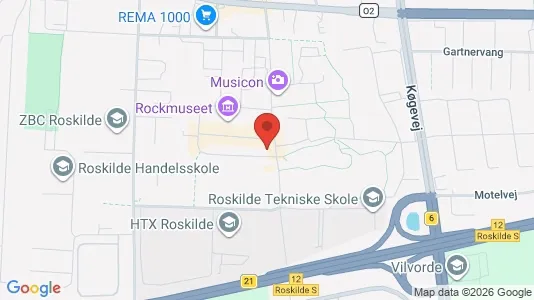 Apartments for rent i Roskilde - kort over placeringen
