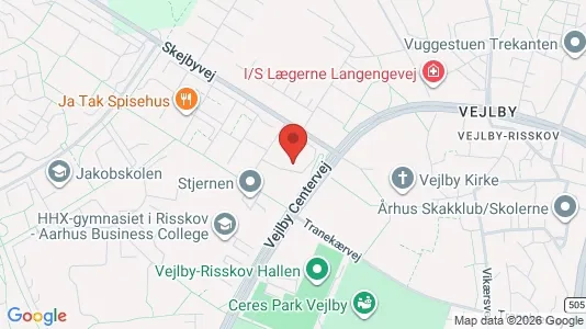 Apartments for rent i Risskov - kort over placeringen