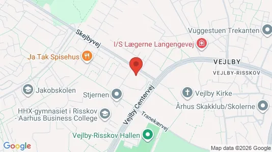 Apartments for rent i Risskov - kort over placeringen