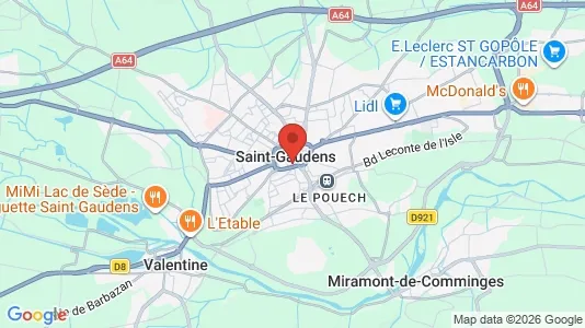 Houses for rent i Saint-Gaudens - kort over placeringen