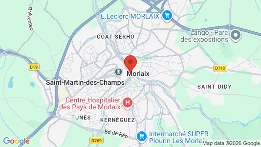 Houses for rent i Morlaix - kort over placeringen