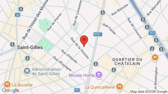 Apartments for rent i Brussels Sint-Gillis - kort over placeringen