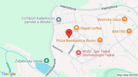 Apartments for rent i Brno-Bystrc - kort over placeringen