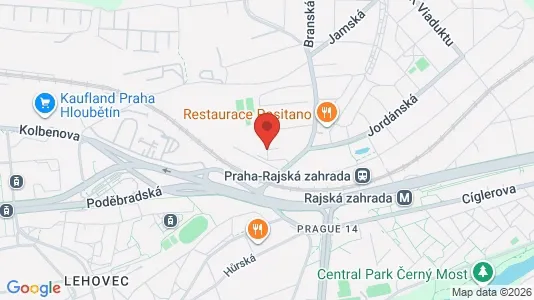 Apartments for rent i Prague 14 - kort over placeringen