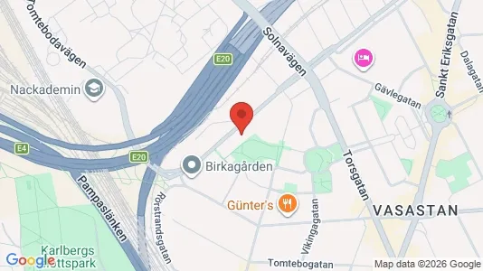 Rooms for rent i Vasastan - kort over placeringen
